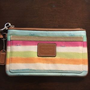 Colorful Coach Wristlet